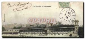 Old Postcard Tribunes Longchamp Paris Equestrian Horse Horse