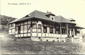 Postcard NY Liberty The Kelloge - Tuberculosis Sanatorium Bldg. Loomis 1908 L2