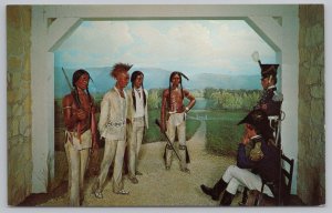 Native Americana Indian~Blackhawk Diorama Milwaukee WI Museum~Vintage Postcard