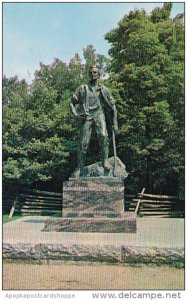 Illinois New Salem Lincoln Statue In New Salem State Park