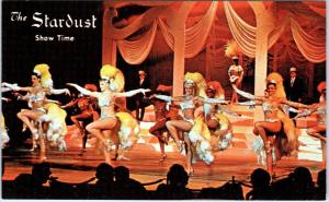 LAS VEGAS, NV ~ Sexy Showgirls STARDUST HOTEL CASINO Showtime  c1950s  Postcard