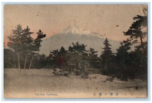 c1910 View of Mount Fuji from Yoshiwara Tokyo Japan Antique Unposted Postcard