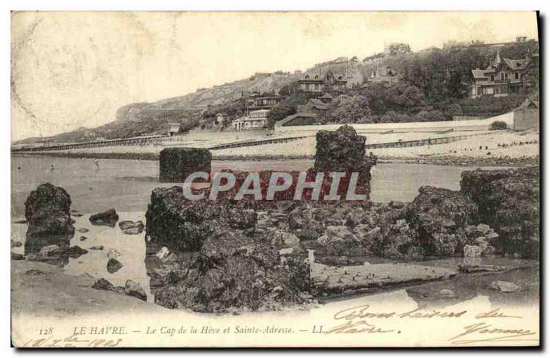 Old Postcard Le Havre Cape La Have and Sainte Adresse