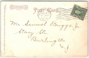 Vintage 1908 Bathing Arcade Asbury Park NJ Postcard Litho-Chrome