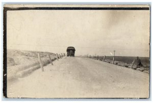 c1910 Road Moullens To Beaucourt WW1 France Unposted RPPC Photo Postcard