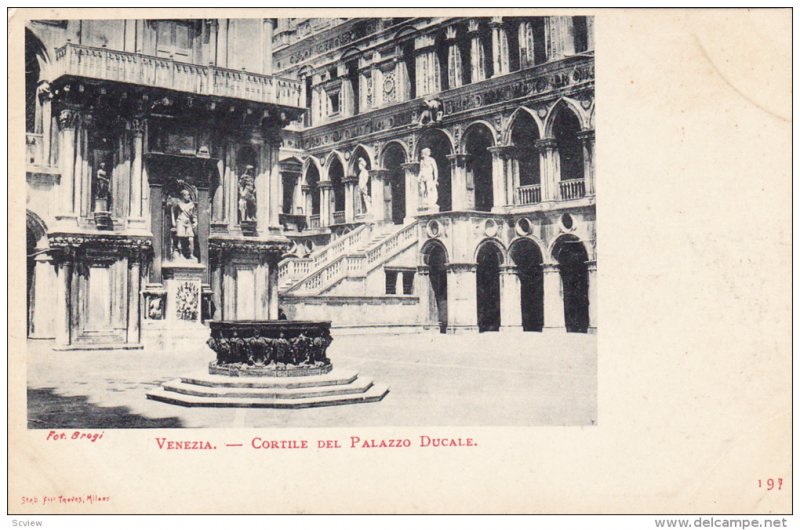 Cortile Del Palazzo Ducale, VENEZIA (Veneto), Italy, 1900-1910s