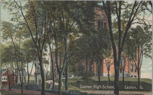 Postcard Easton High School Easton PA