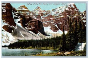 Laggan Alberta Canada Postcard Valley of the Ten Peaks c1910 Unposted