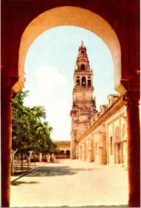 Spain Cordoba Arch Of The Court With Tower In Background