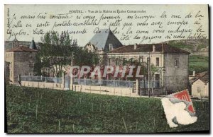 Postcard Old Portel View of the City Hall and the Communal Schools