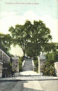 Entrance to Burial Hill - Plymouth, Massachusetts MA  