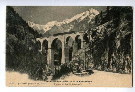 133107 FRANCE CHAMONIX Viaduc de Sainte-Marie Vintage postcard