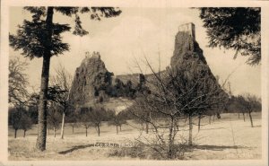 Czech Republic Hrad Trosky Troskovice RPPC 06.87