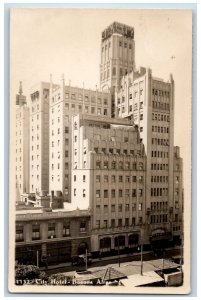 Argentina Postcard City Hotel Buenos Aires c1940's VIntage RPPC Photo