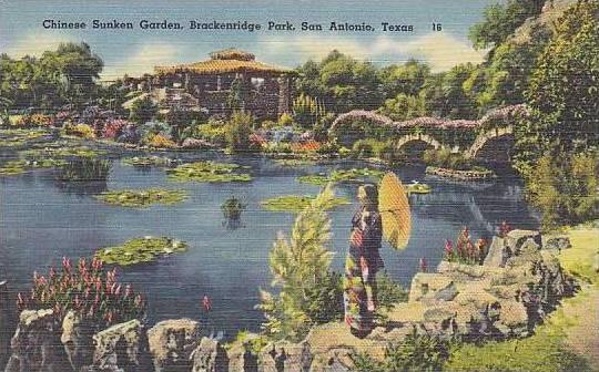 Texas San Antonio Chinese Sunken Garden Brackenridge Park