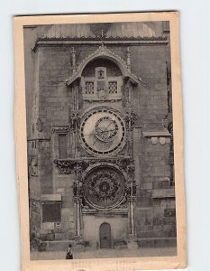 Postcard Old Town Hall Clock Prague Czech Republic