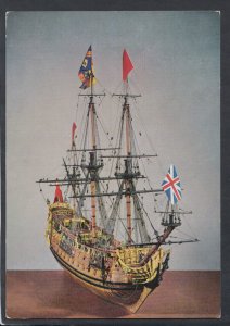 Military Postcard - Contemporary Model of H.M.S.Prince, 1670 -   T8602