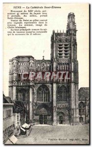 Old Postcard Sens La Cathedrale Saint Entienne