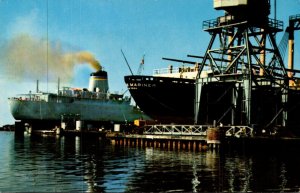 Mississippi Pascagoula Harbor Ships In For Repair