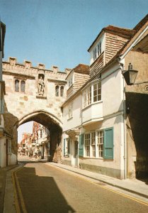 Postcard The High Street Gate First Statue Of Edward VII Salisbury Wiltshire