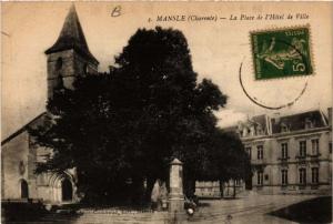 CPA MANSLE - La Place de l'Hotel de Ville (654393)