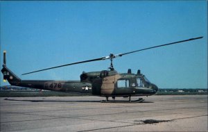 GENERAL ELECTRIC t-58 Bell UH-1P Huey HELICOPTER Old Postcard