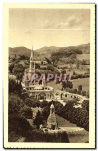 Old Postcard Lourdes Basilica and Monument INTERALLIE