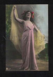 3057624 Tinted BELLE Nymph DANCER w/ LONG HAIR vintage PHOTO