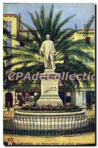 Postcard Old Cannes Monument to Lord Brougham