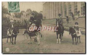 Old Postcard Famiglia Reale Racconigi Pony Horse