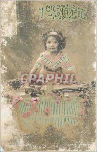 Old Postcard April 1st Child