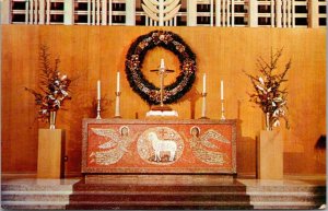 California Claremont Community Church The Altar At Christmas Season