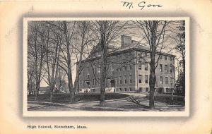 Stoneham MA Stoneham MA High School in 1912 Postcard