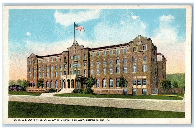 c1920's CF & Co's YMCA At Minnequa Plant Pueblo Colorado CO Vintage Postcard