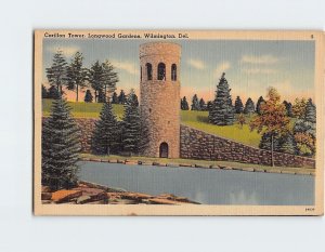 Postcard Carillon Tower, Longwood Gardens, Wilmington, Delaware