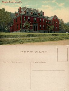 LOCK HAVEN PA HOSPITAL ANTIQUE POSTCARD