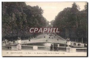 Postcard Old Saint Cloud Park Basin and Allee du Fer a Cheval