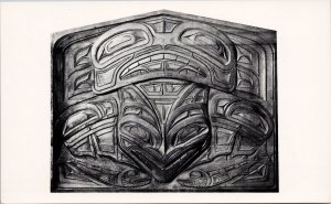 Cedar Panel by David Williams Hoonah Alaska State Museum Litho Postcard H38