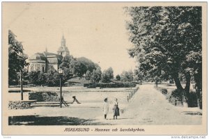 ASKERSUND - Hamnen och Landskyrkan , Sweden , PU-1911