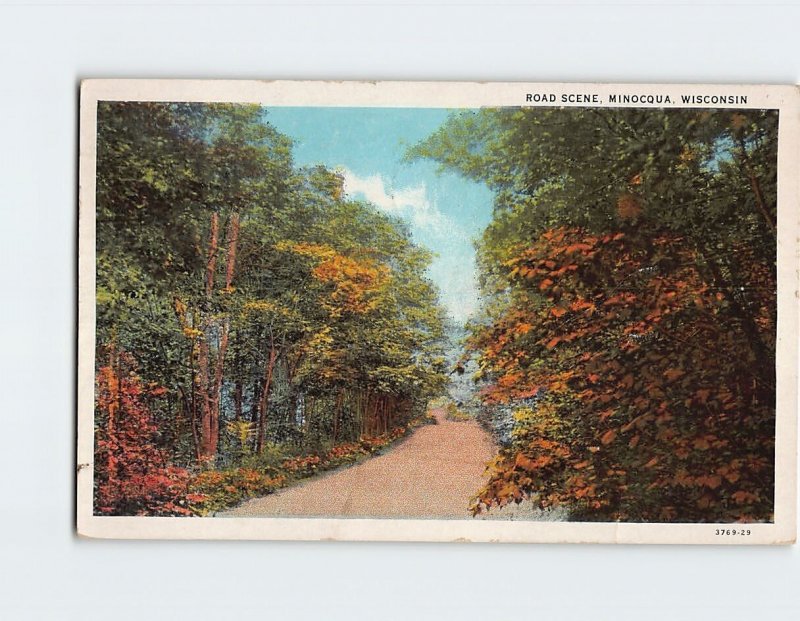 Postcard Road Scene, Minocqua, Wisconsin