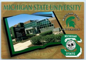 EAST LANSING, MI ~ International Center MICHIGAN STATE UNIVERSITY 4x6 Postcard