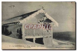 Postcard Old Ventoux in snow Stables