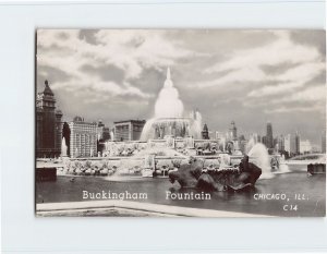 Postcard Buckingham Fountain, Chicago, Illinois