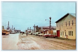 c1960 Seward Peninsula Bering Sea Main Street City Hall Nome Alaska AK Postcard