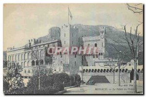 Old postcard Monaco The Prince's Palace