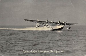 Clipper ships rise from the open sea America's largest airliners Airplane Unu...