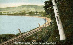 NH - East Lebanon. Mascoma Lake on Line of Boston & Maine RR