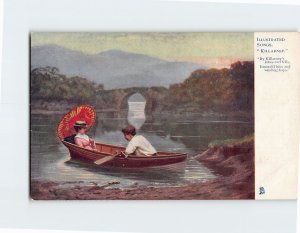 Postcard Illustrated Songs Killarney Ireland