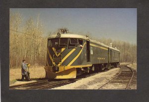 MB Winnipeg Water District Railroad Train Mack Rail Waugh Manitoba Carte Postale