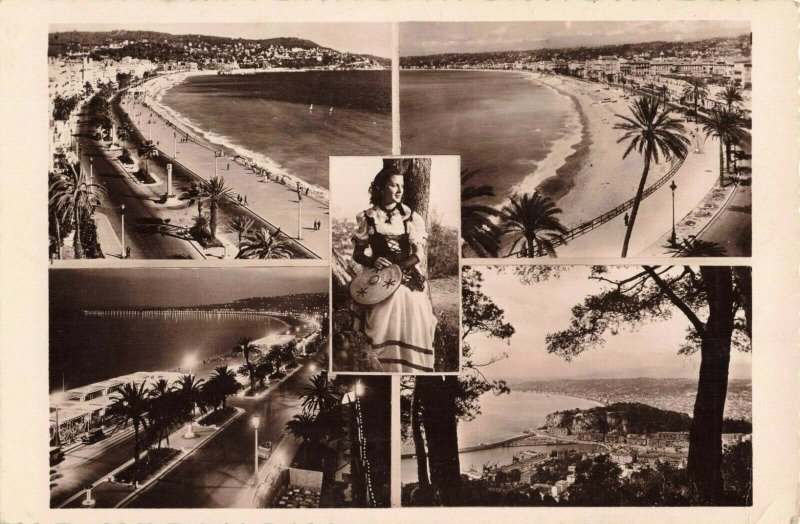 Postcard  La Cote D'Azur Souvenir From Nice France